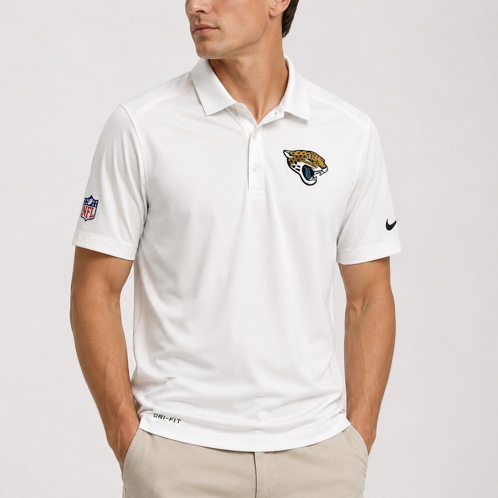 Jacksonville Jaguars Nike On Field Dri-FIT Polo White Size M